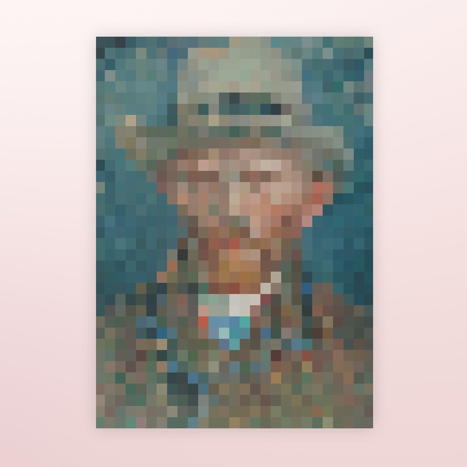 Poster Pixel schilderij - Van Gogh