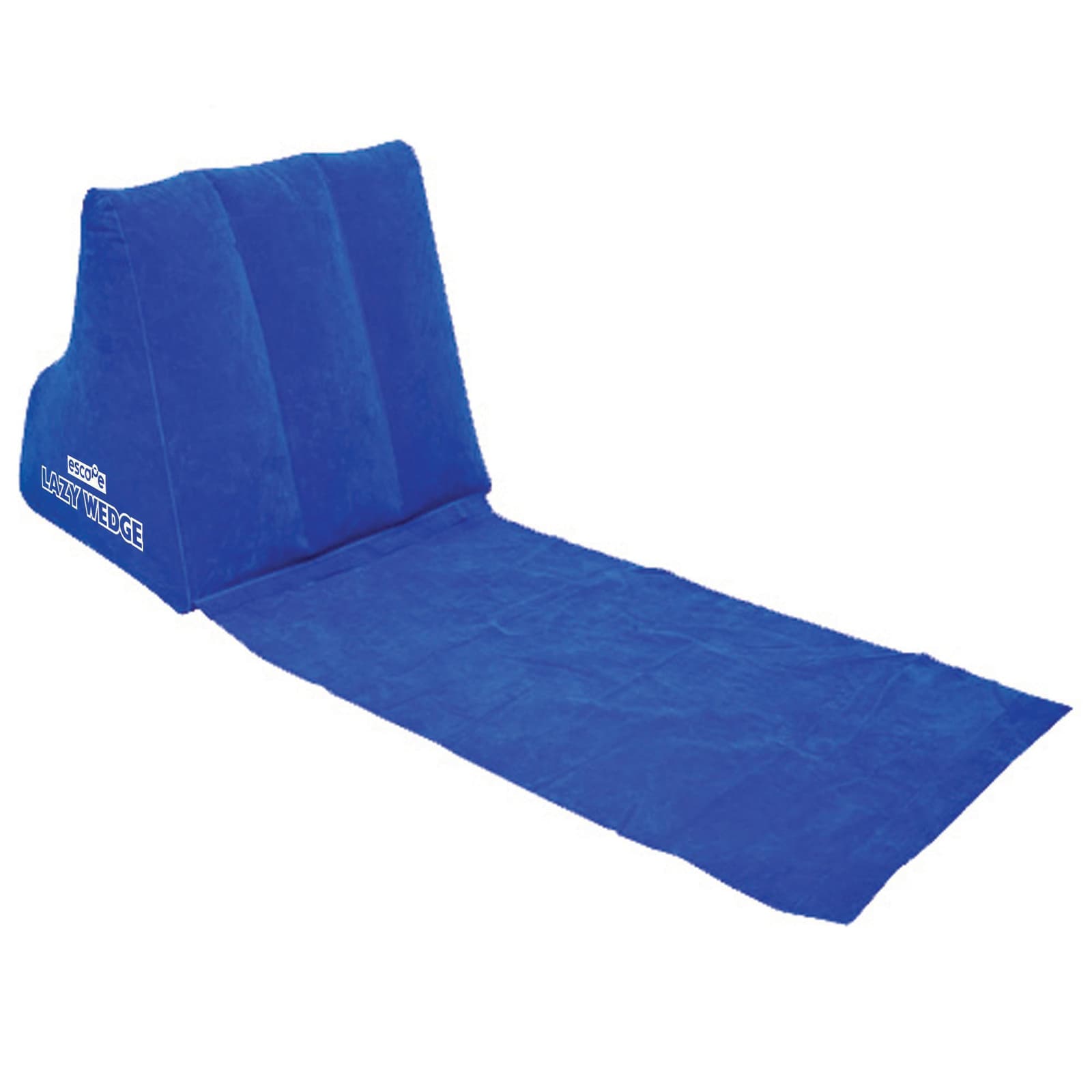 Lazy wedge Opblaasbare Chillstoel - Blauw
