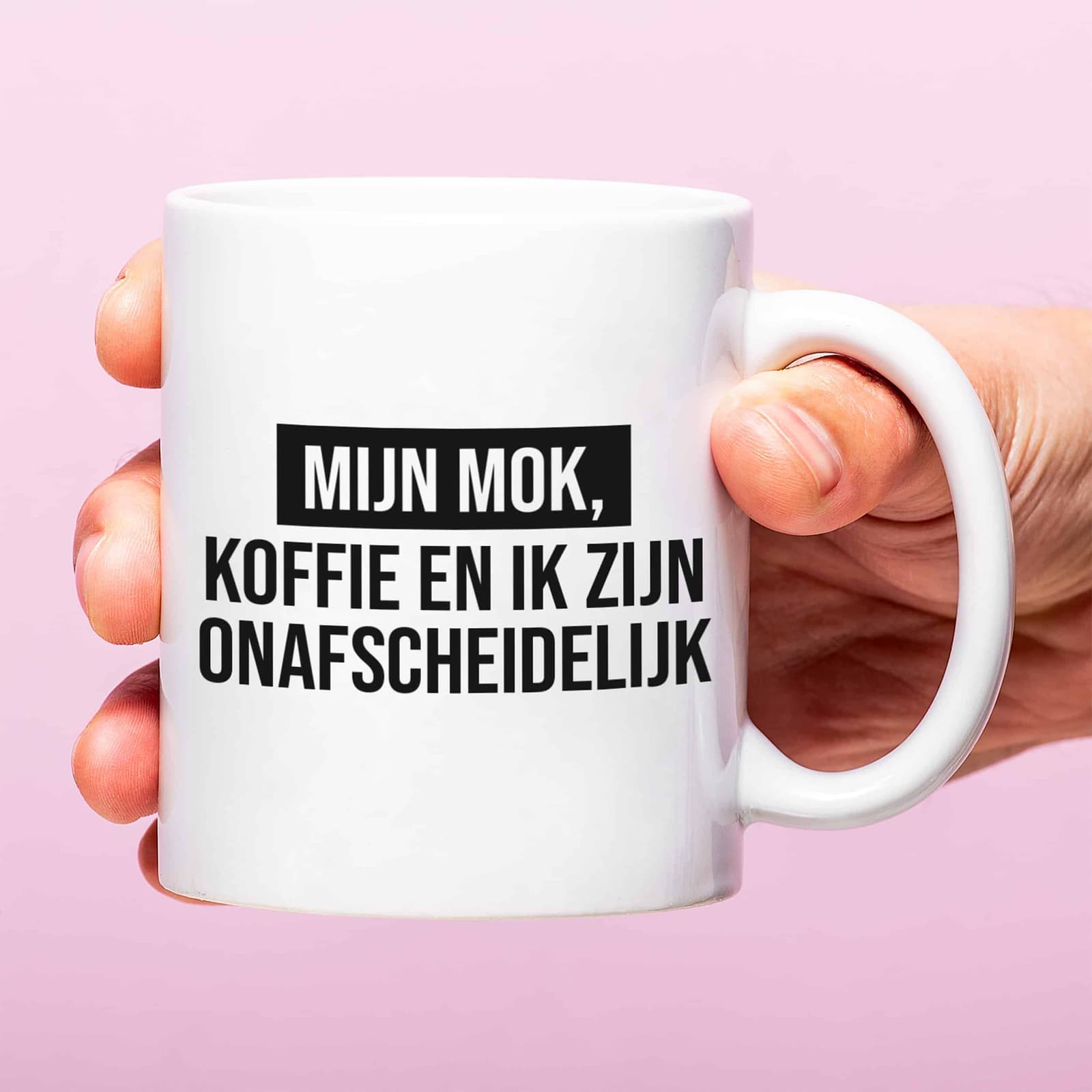 Mok met Tekst ‘’Mijn mok, koffie en ik’’ | Materiaal: Keramiek | 33 cl | Mok met Tekst | Koffie Mok | Grappige Cadeau | Vaatwasser bestendig | Humor | Mok met grappige tekst