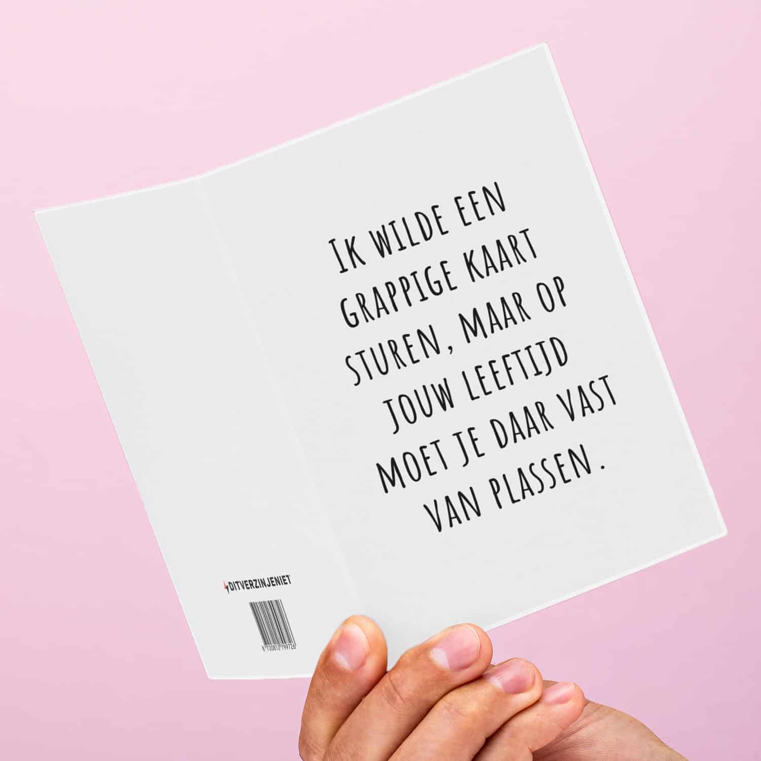 Wenskaart Een grappige kaart