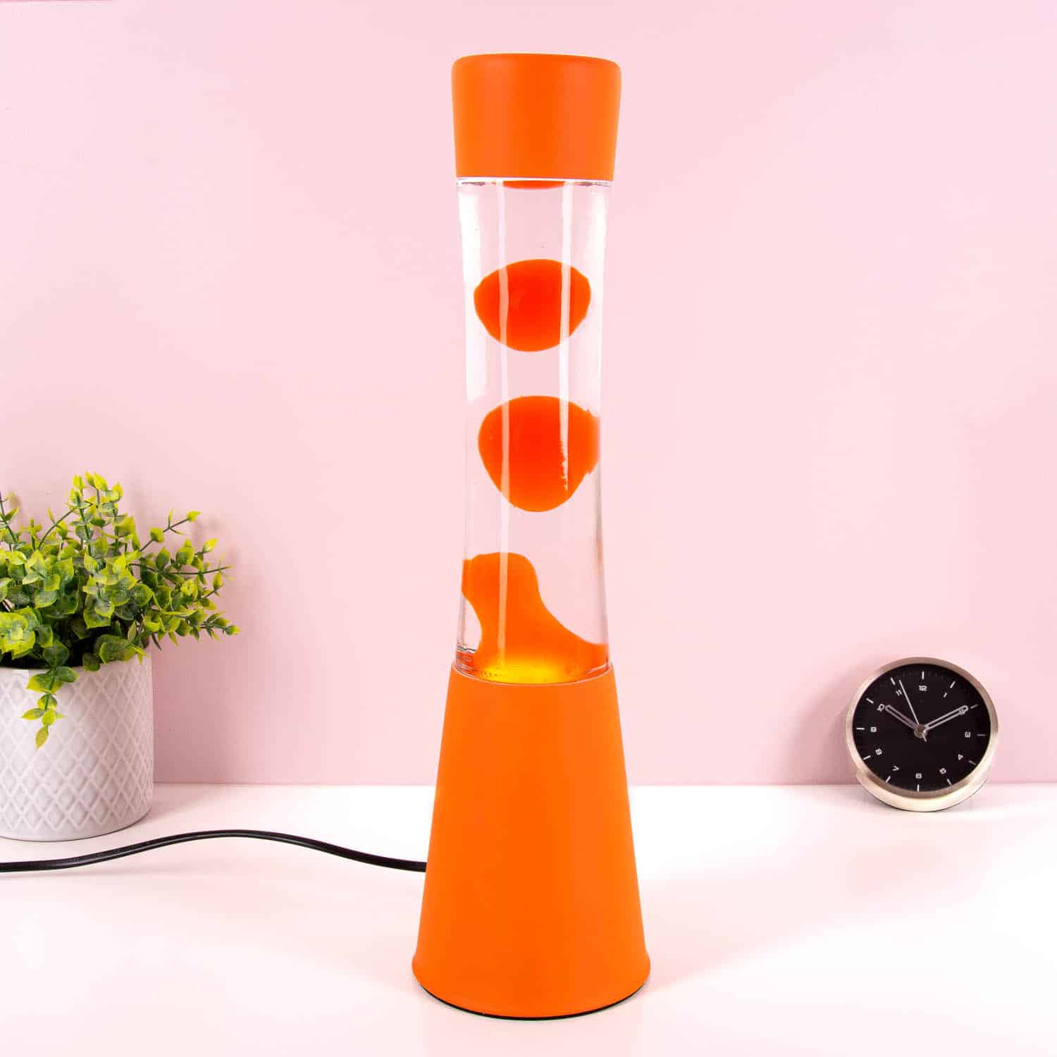 Effen matte lavalamp - Oranje