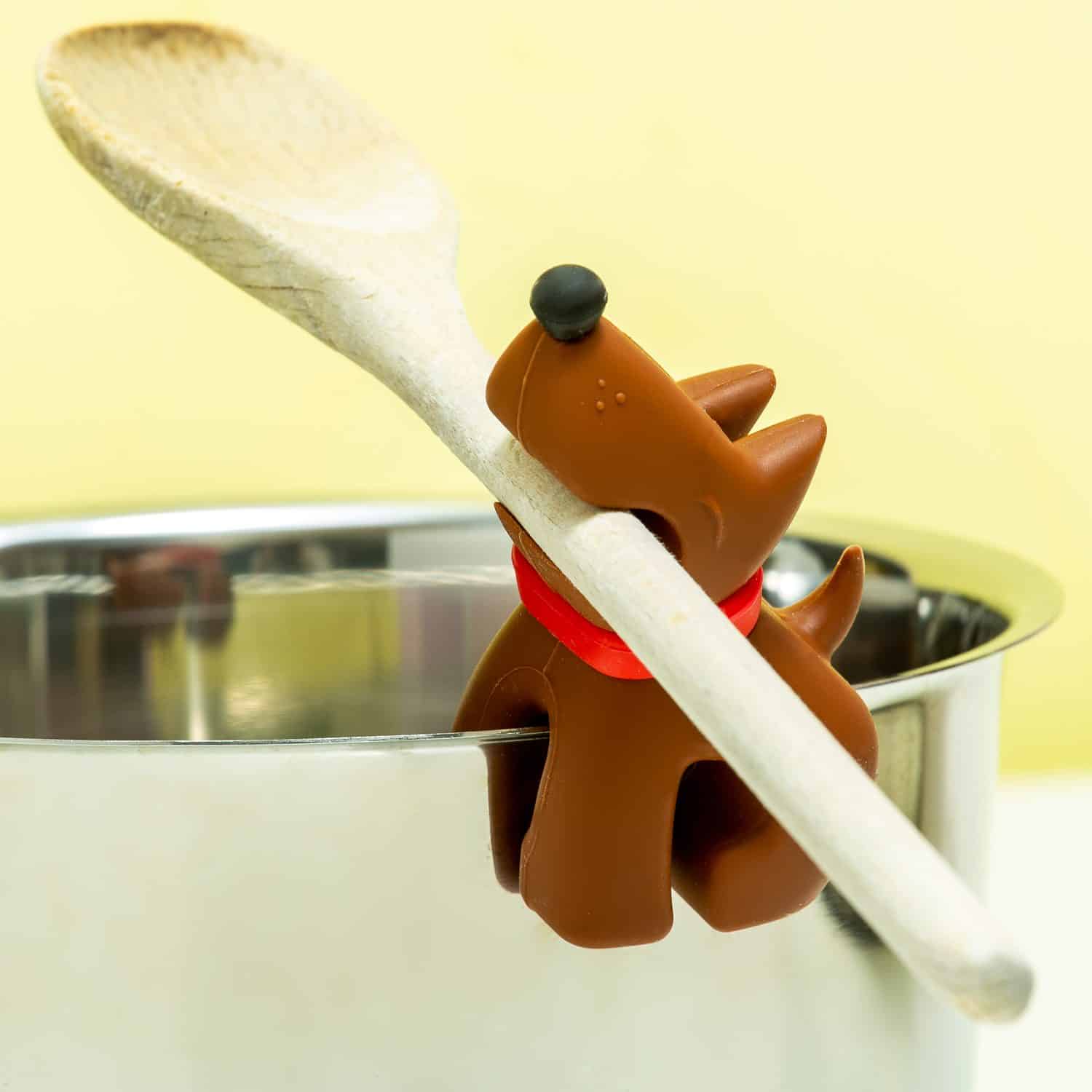 Buddy lepelhouder en stoom releaser - Bruin