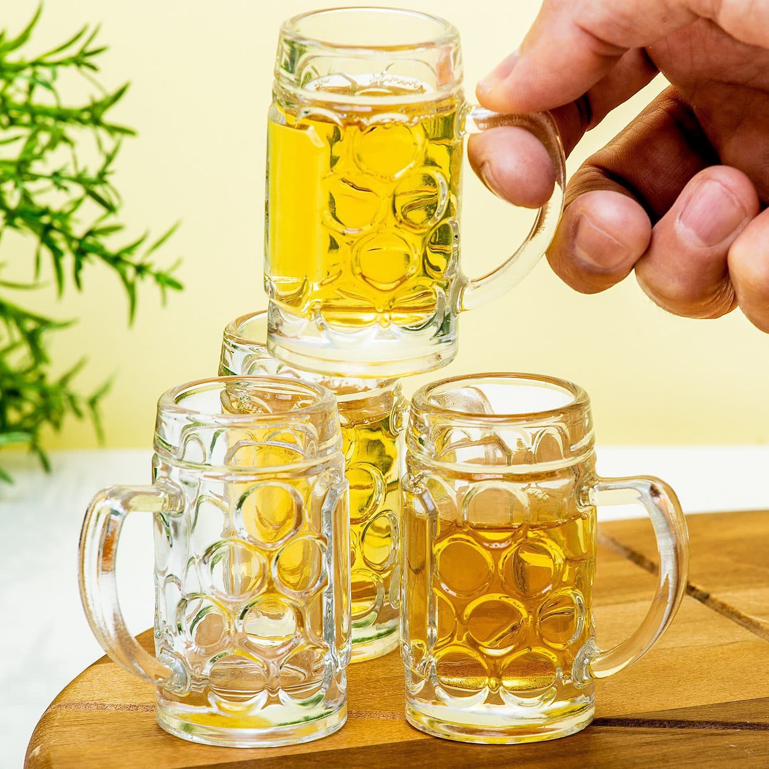 Bierpul shotglaasjes (set van 4)