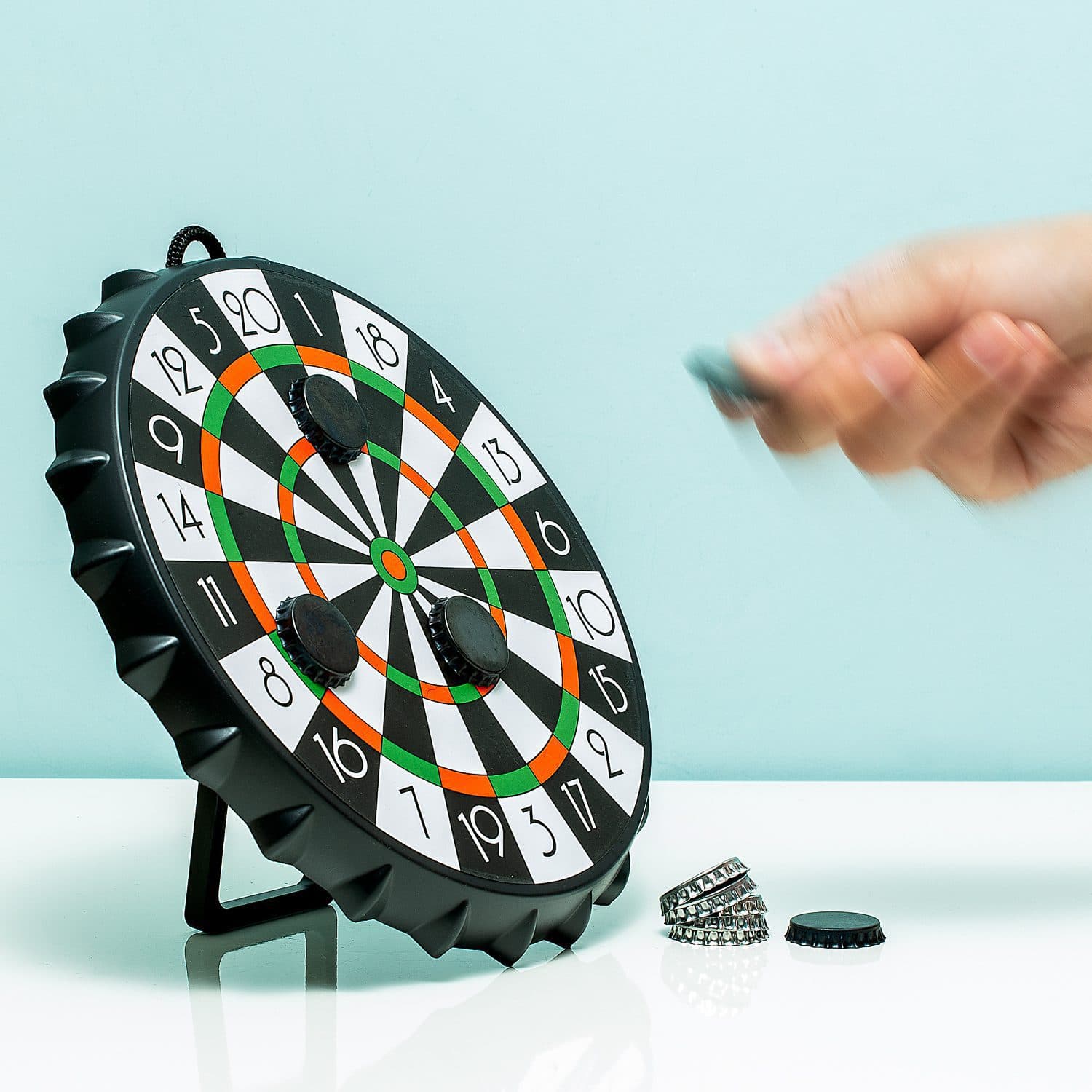 Bierdopjes dartbord