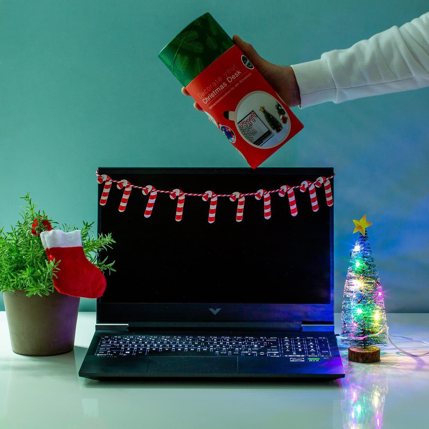 Bureau kerstversiering