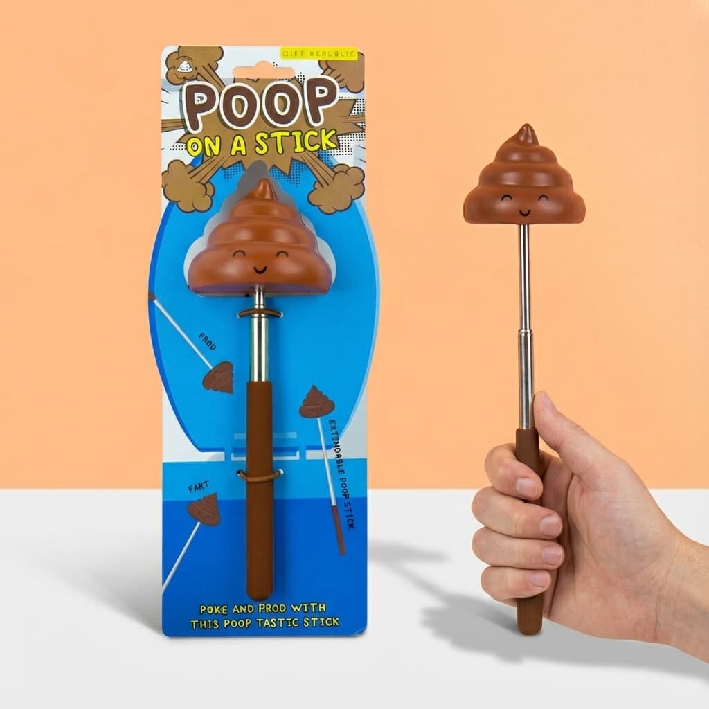 Poep op een stokje