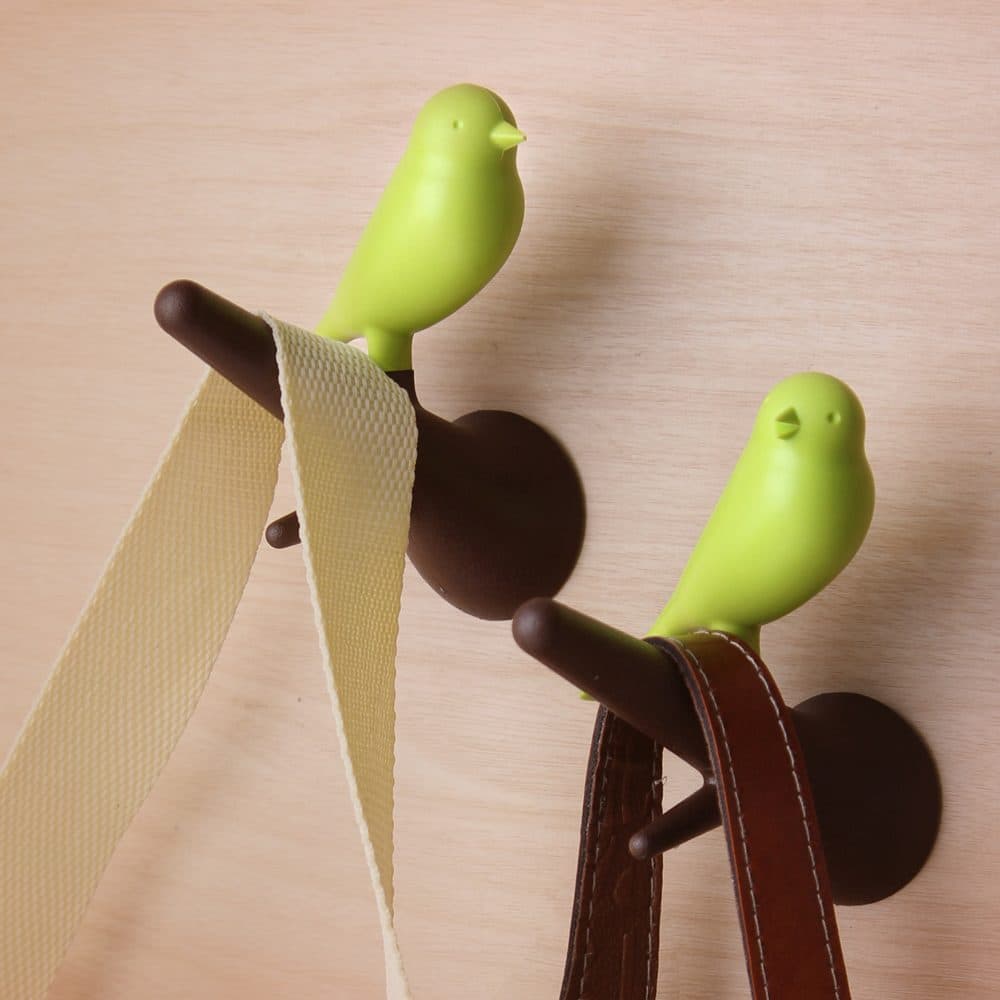 Sparrow Hook Kapstokhaken (Set Van 2) - Bruin/Groen