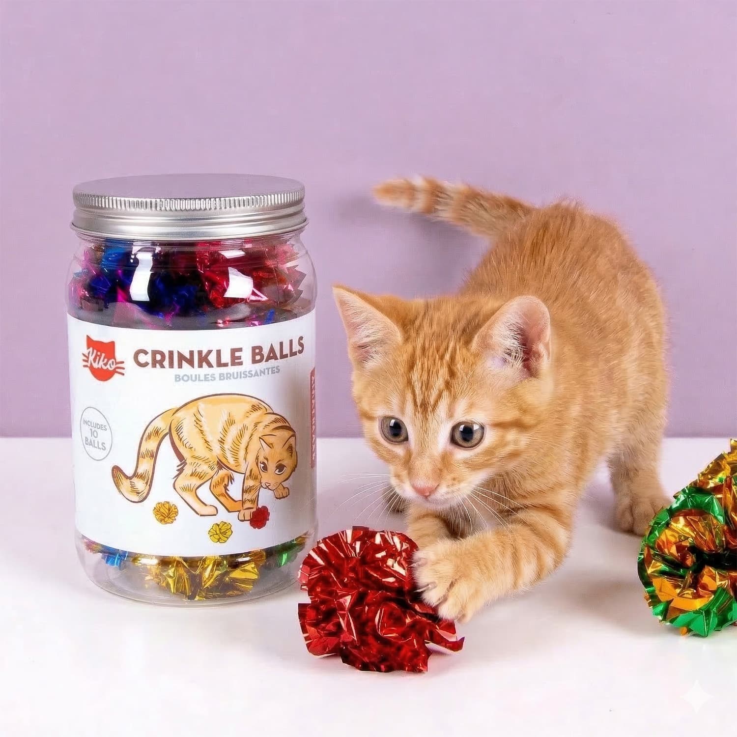 Kiko balletjes voor katten (set van 10)