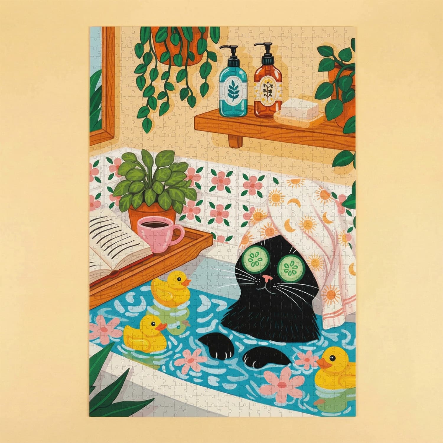 Kat spa puzzel (1000 stukjes)