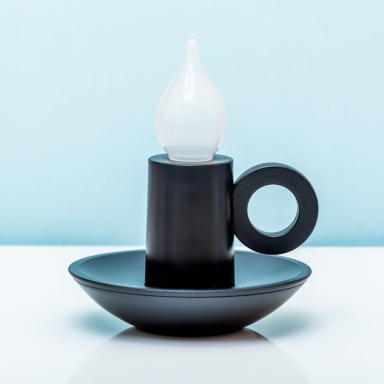 Oplaadbaar kandelaar lampje – Zwart