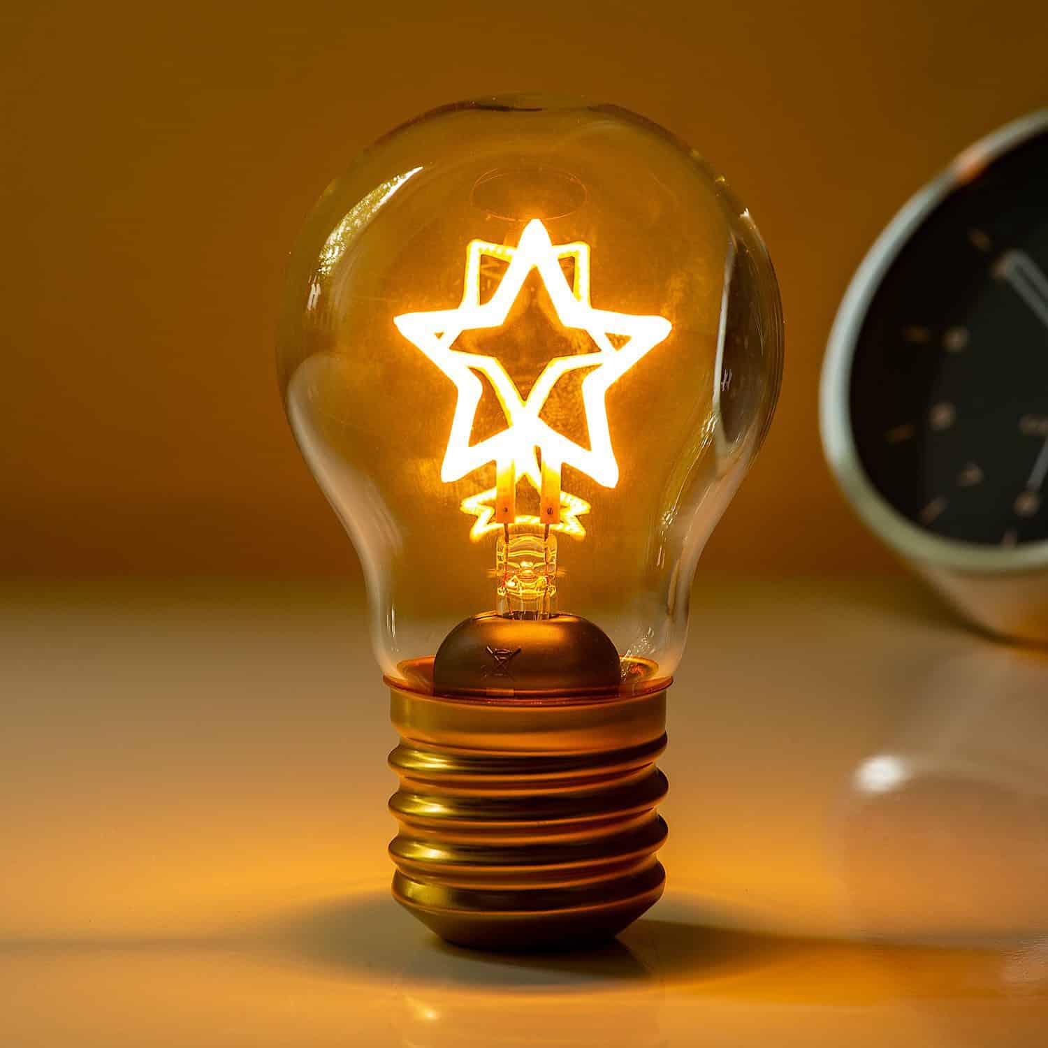 Oplaadbare LED filament lamp – Ster