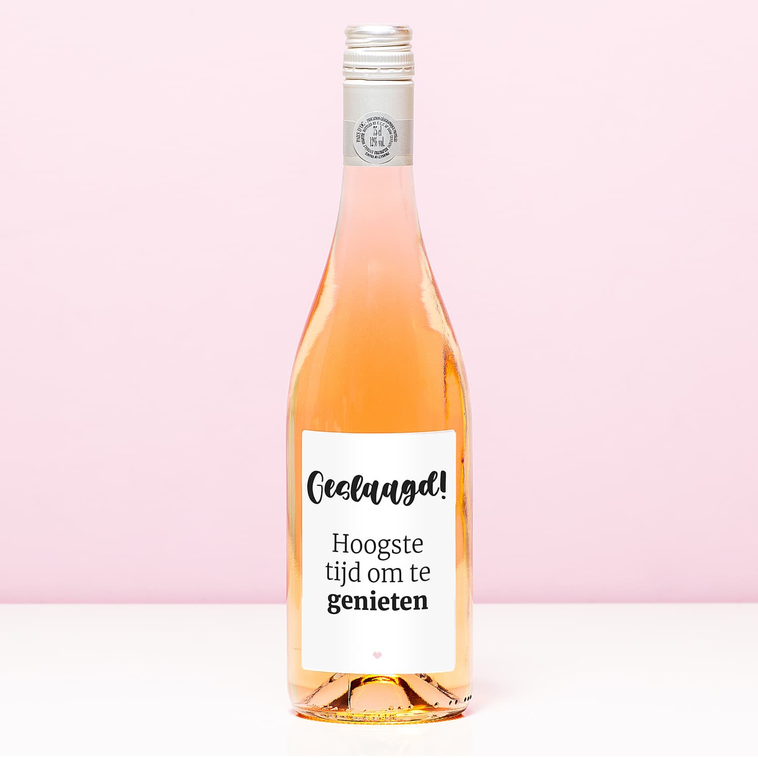 Wijnfles Geslaagd tijd om te genieten – Rosé (Blush Rosé)