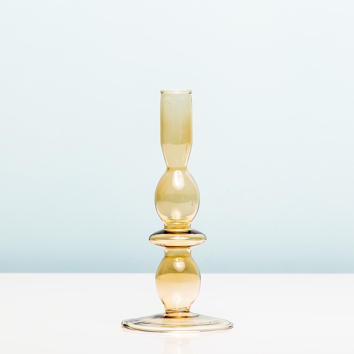 Glass Art Bubbles kandelaar – Medium/zand