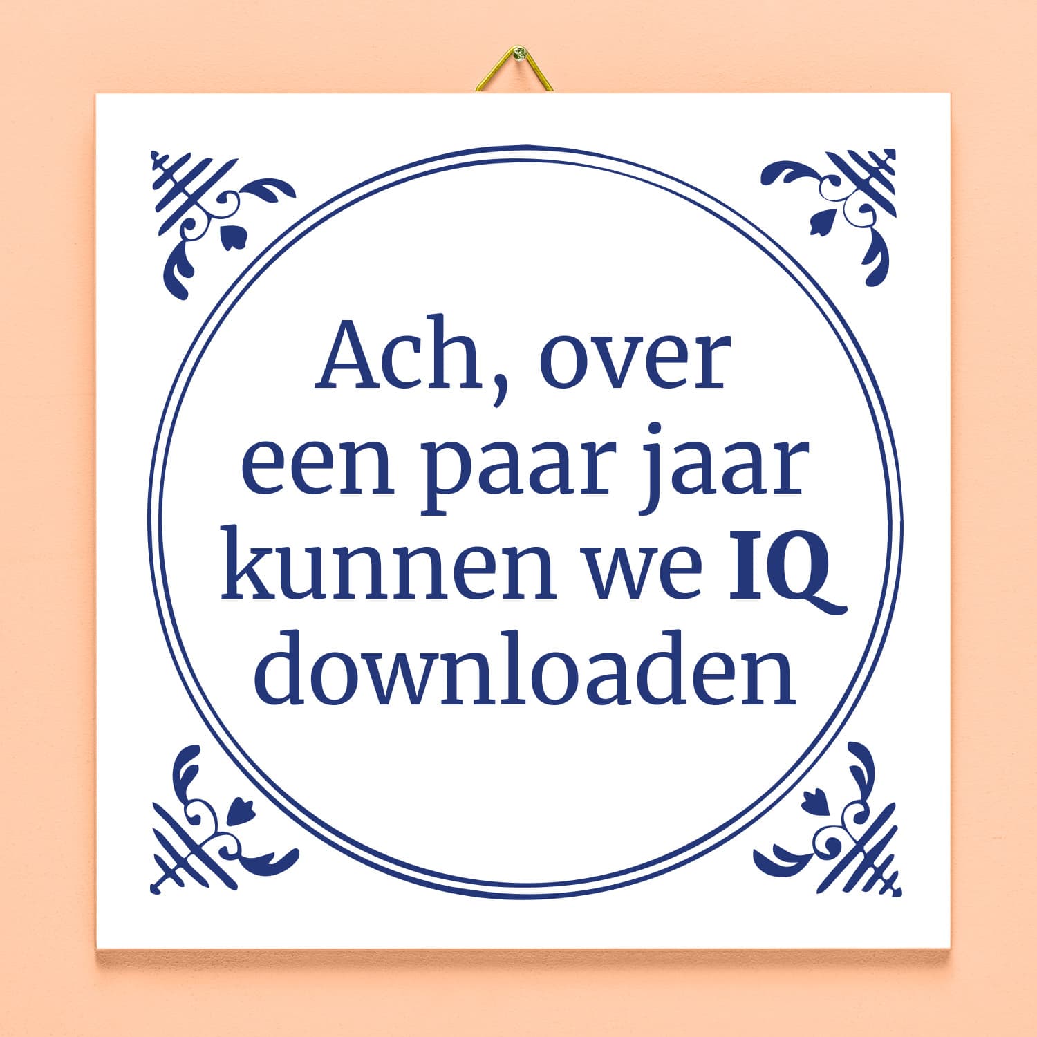 Tegeltje Ach over een paar jaar