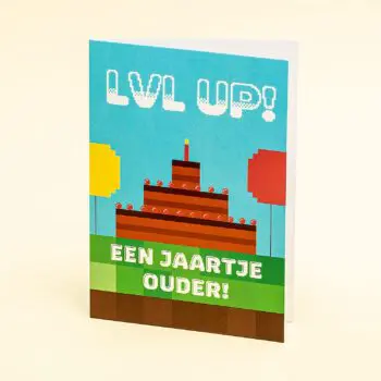 Wenskaart Verjaardag Level Up