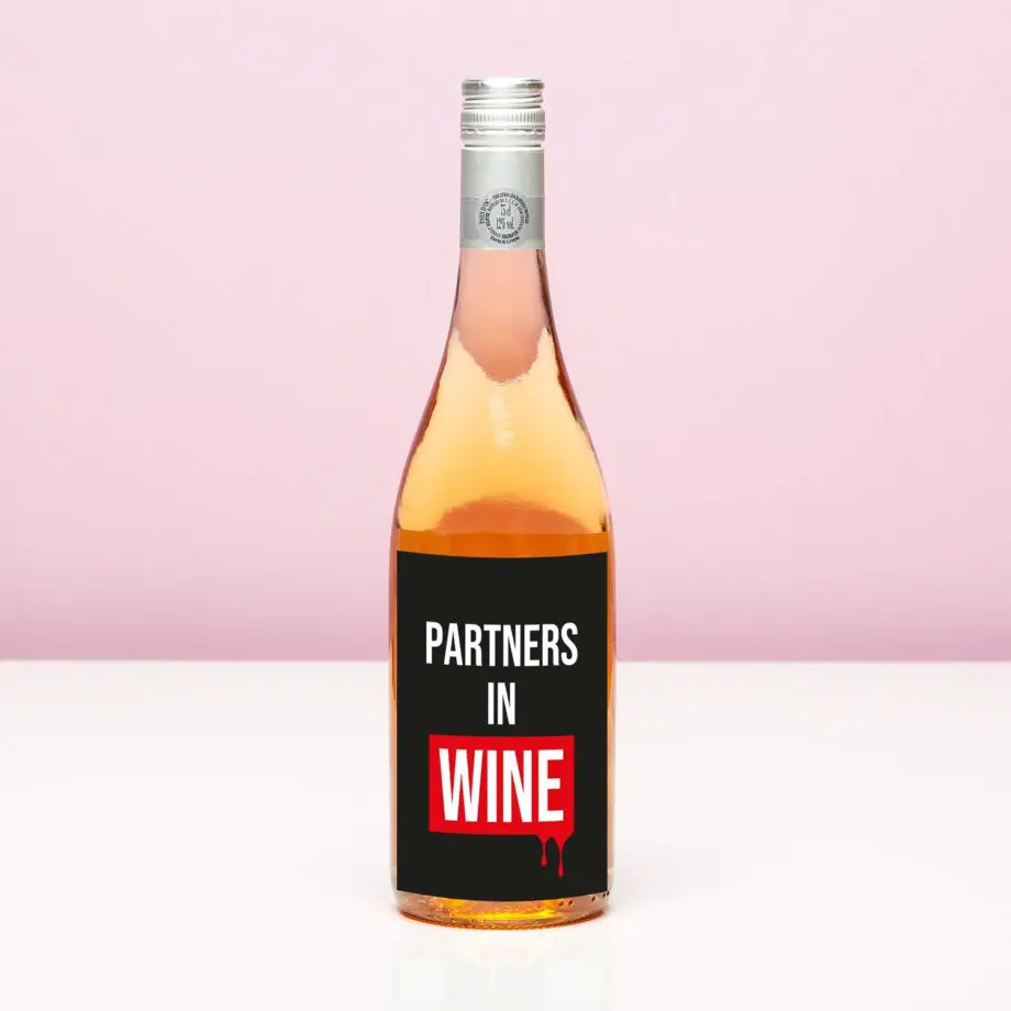 Wijnfles Partners in wine