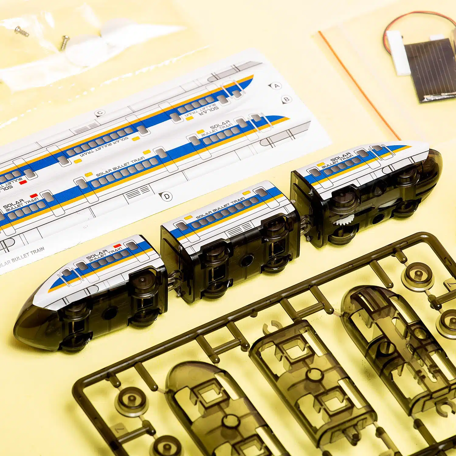 Zelfbouw Trein Op Zonne-Energie