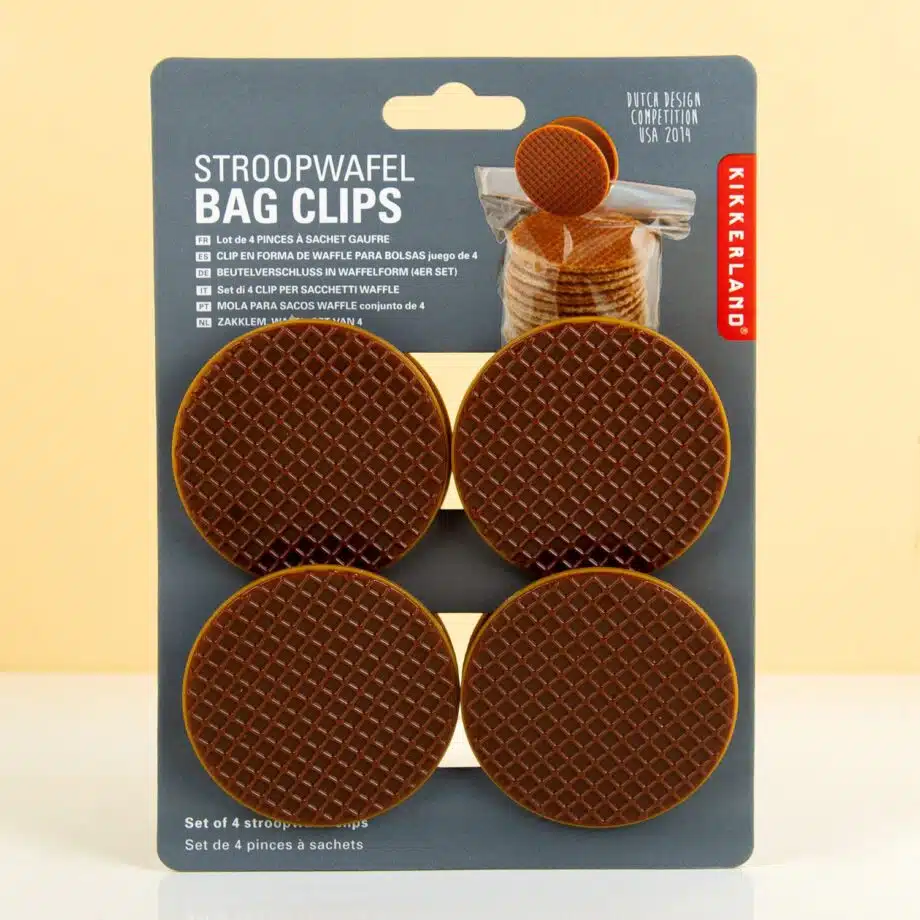 Stroopwafel Bag Clip (Set Van 4)
