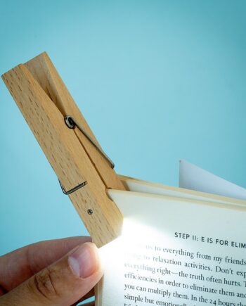 Wasknijper boeklampje
