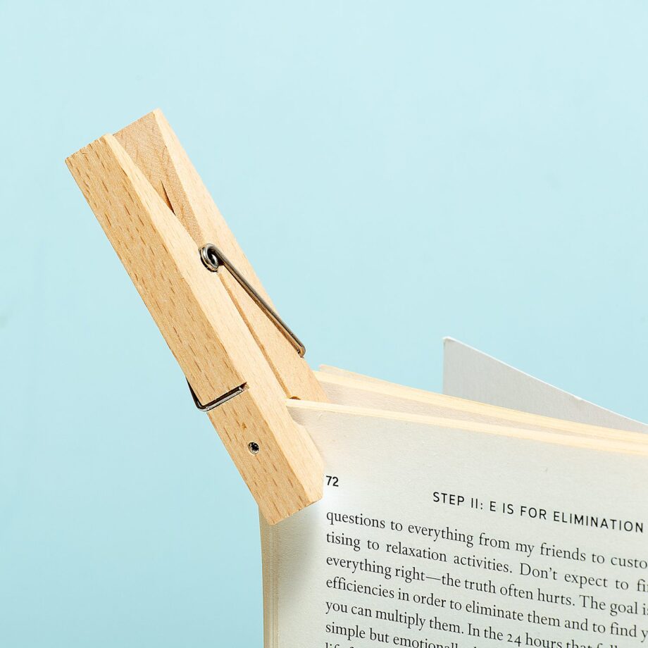 Wasknijper boeklampje