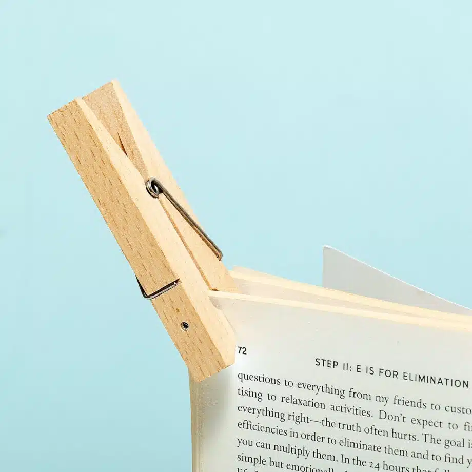 Wasknijper boeklampje
