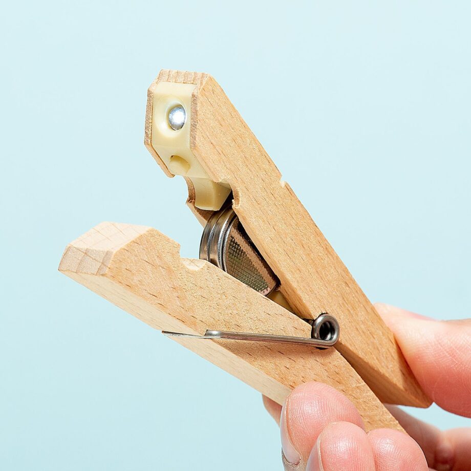 Wasknijper boeklampje