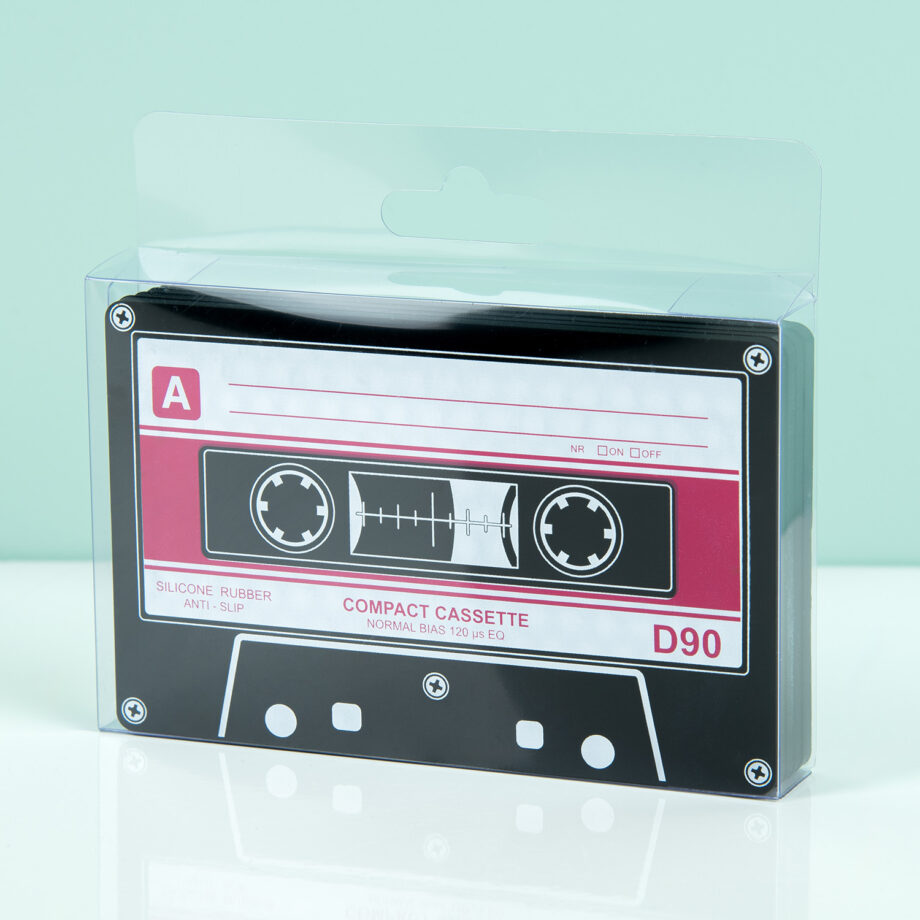 Cassettebandjes onderzetters (set van 4)
