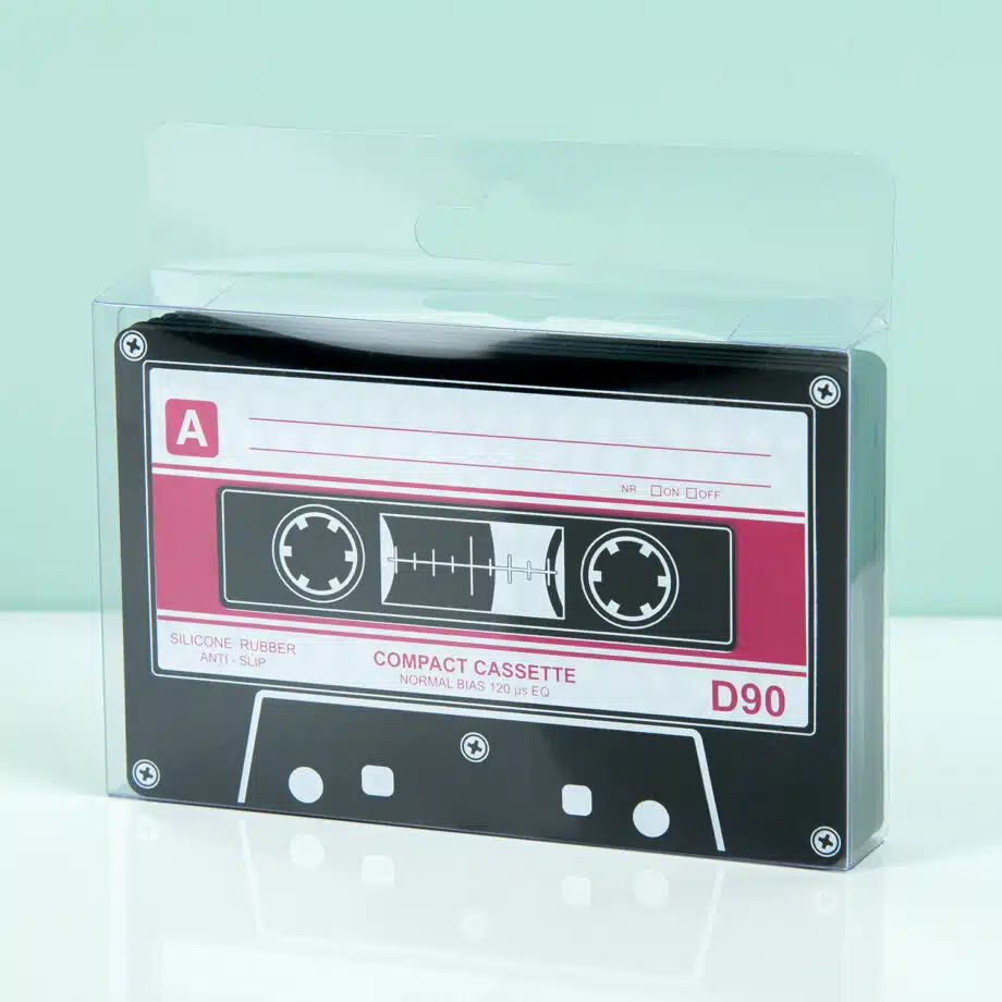 Cassettebandjes onderzetters (set van 4)