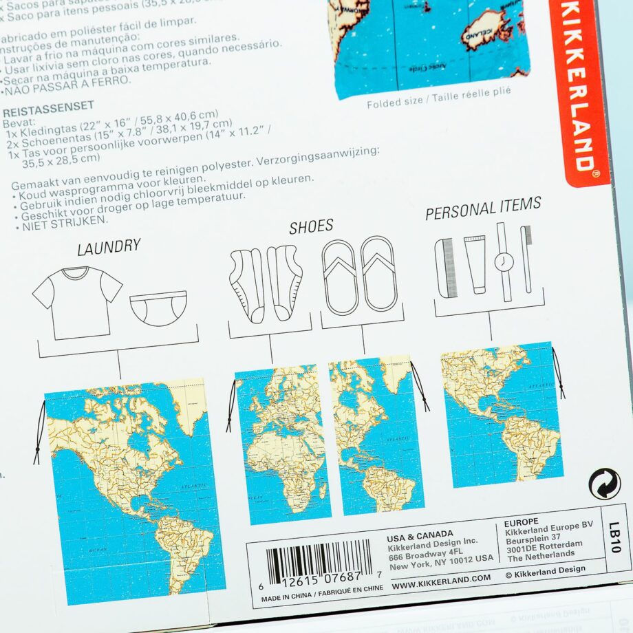 Travel waszak (set van 4)