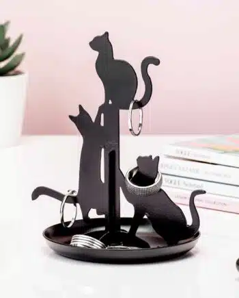 Zwarte Kat Sieradenhouder