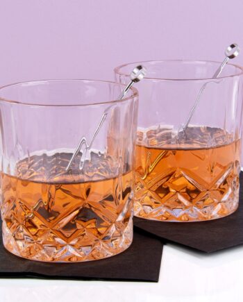 Whiskey glazen cadeauset (set van 2)