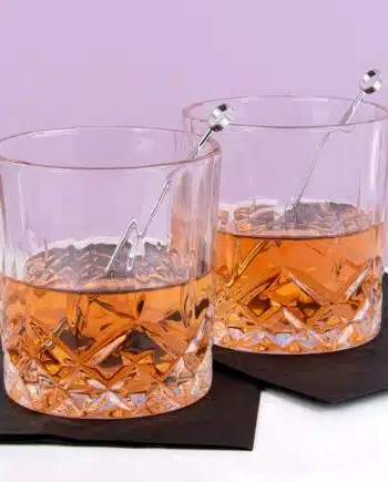 Whiskey glazen cadeauset (set van 2)