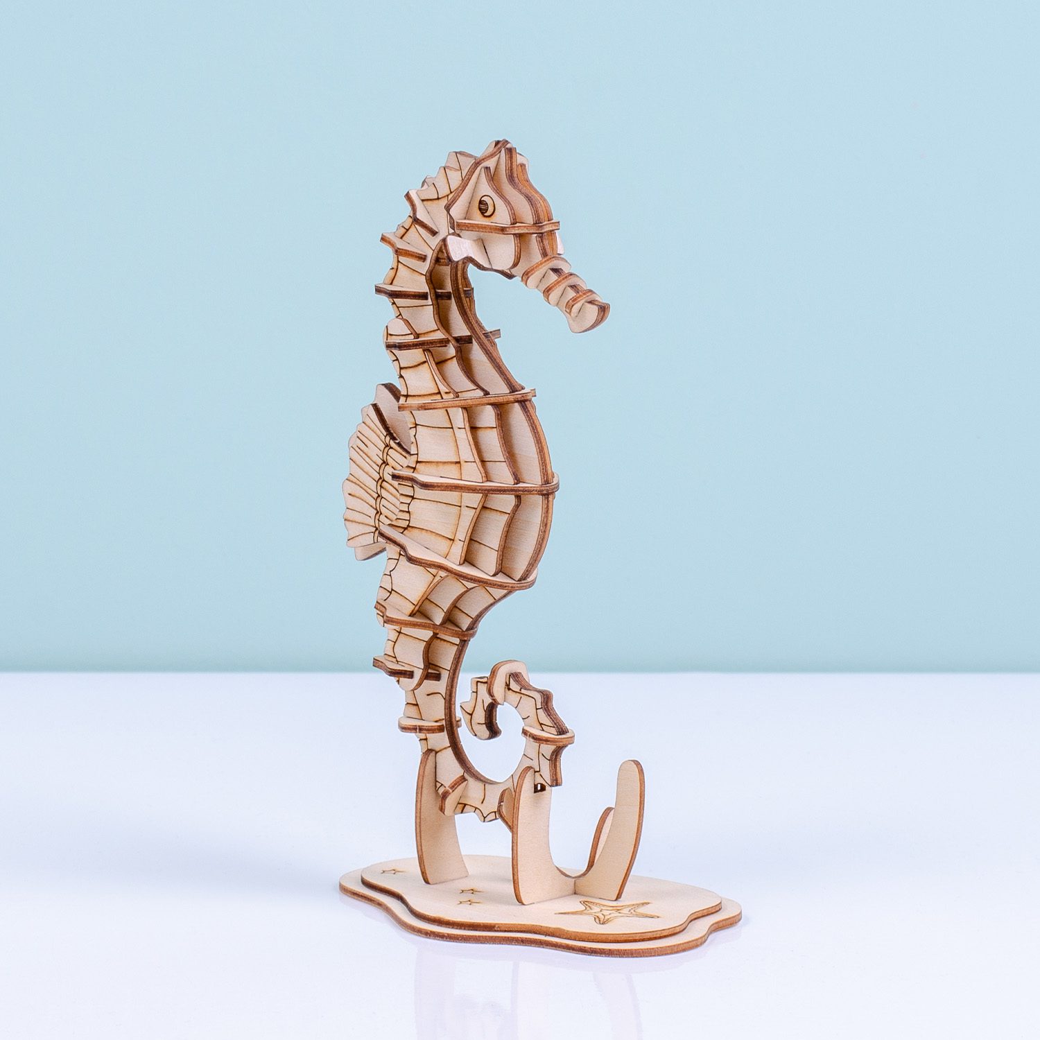 3D Puzzel Van Hout - Zeepaardje