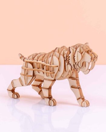 3D Puzzel Van Hout - Tijger
