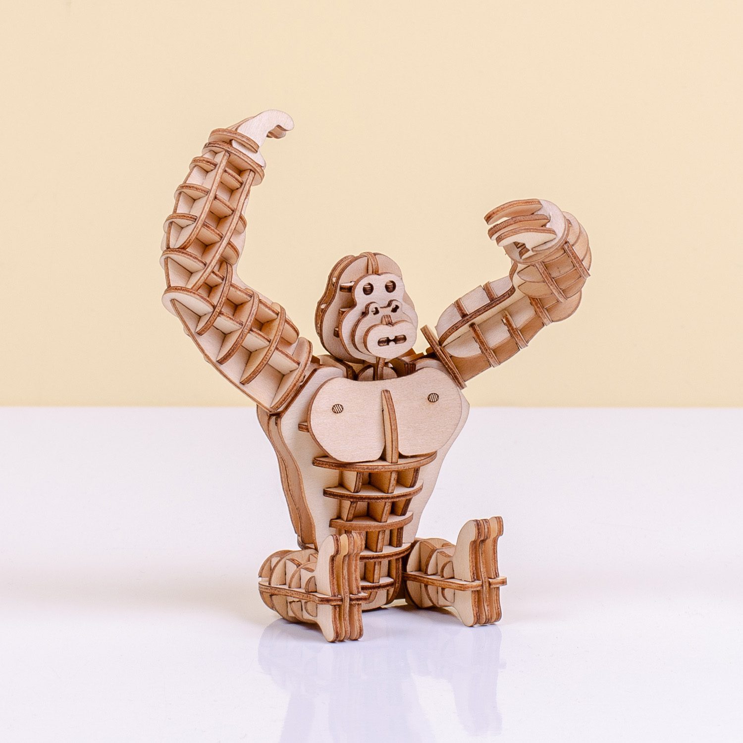 3D Puzzel Van Hout Gorilla