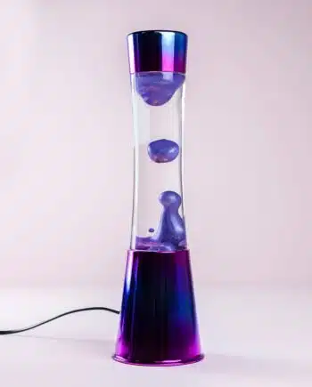 Lavalamp iriserend met metallic paarse lava