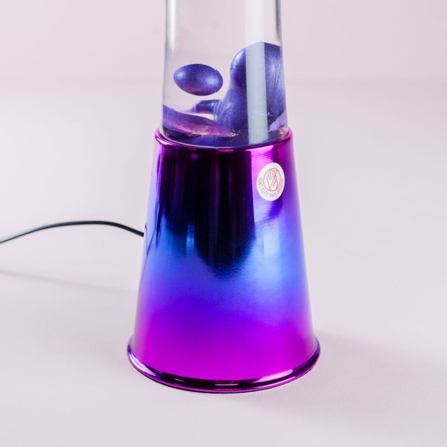 Lavalamp iriserend met metallic paarse lava