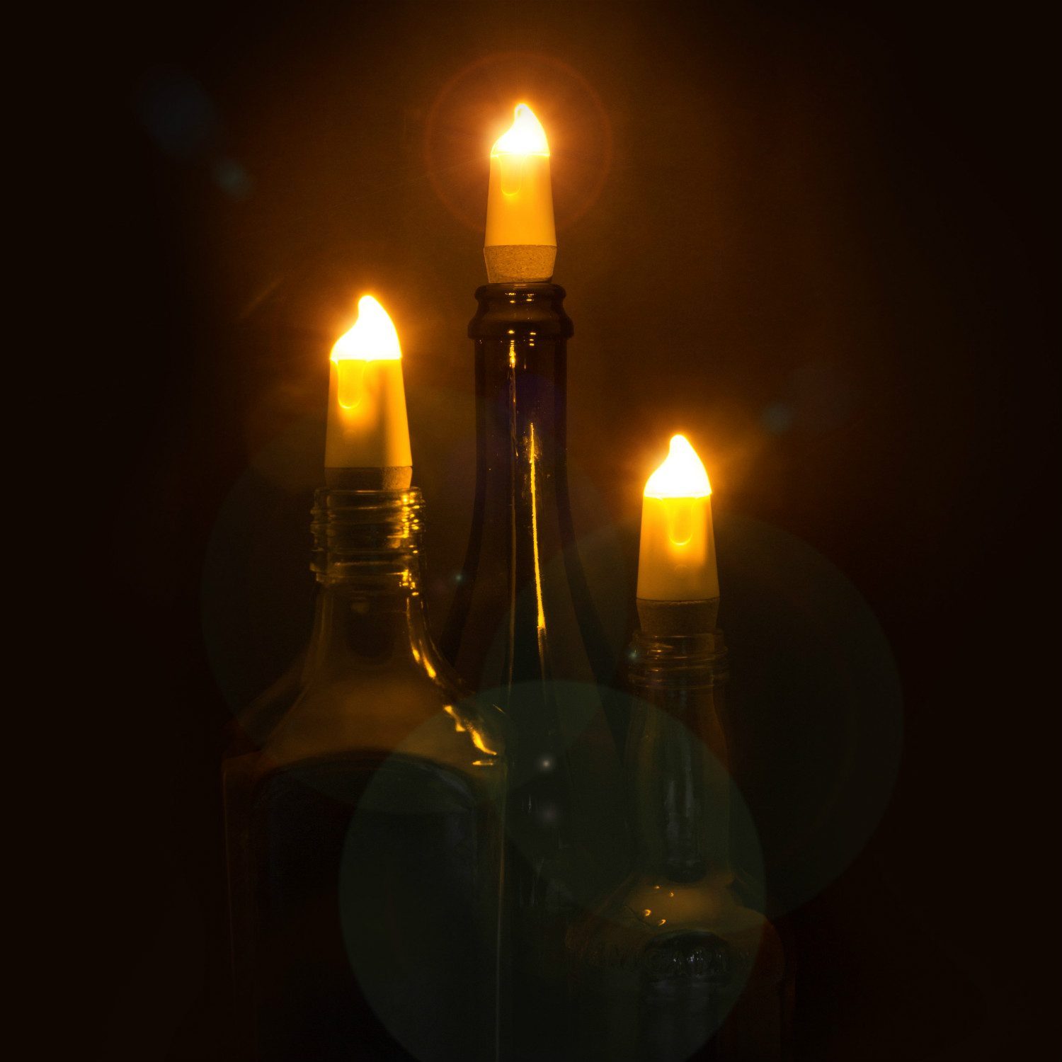 Candle Bottle Light