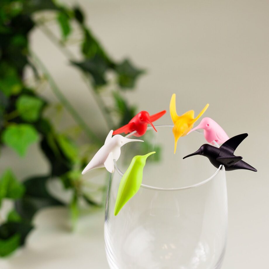 Kolibrie glasmarkeerders (set van 6)