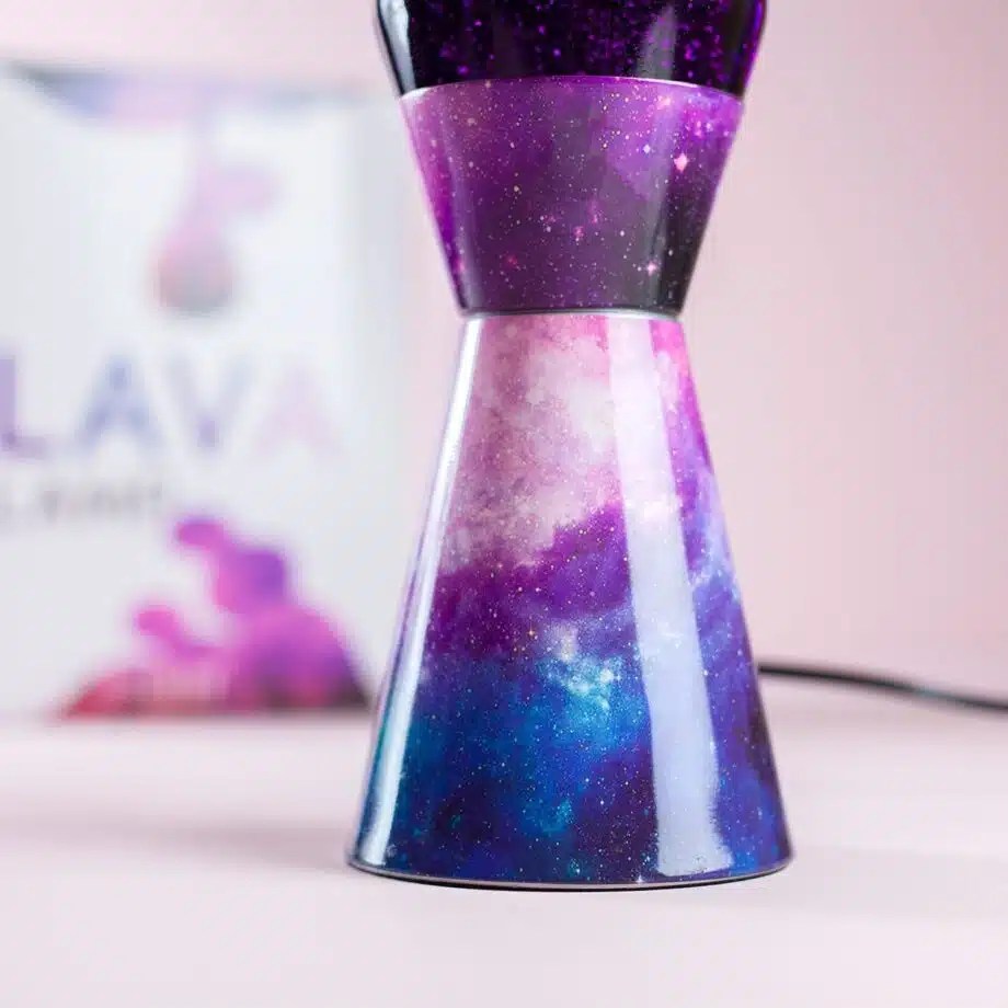 Lavalamp Galaxy Met Multicolor Lava En Glitters