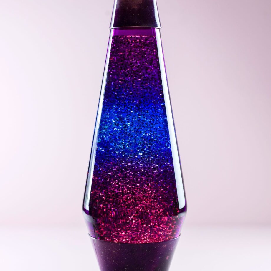 Lavalamp Galaxy Met Multicolor Lava En Glitters