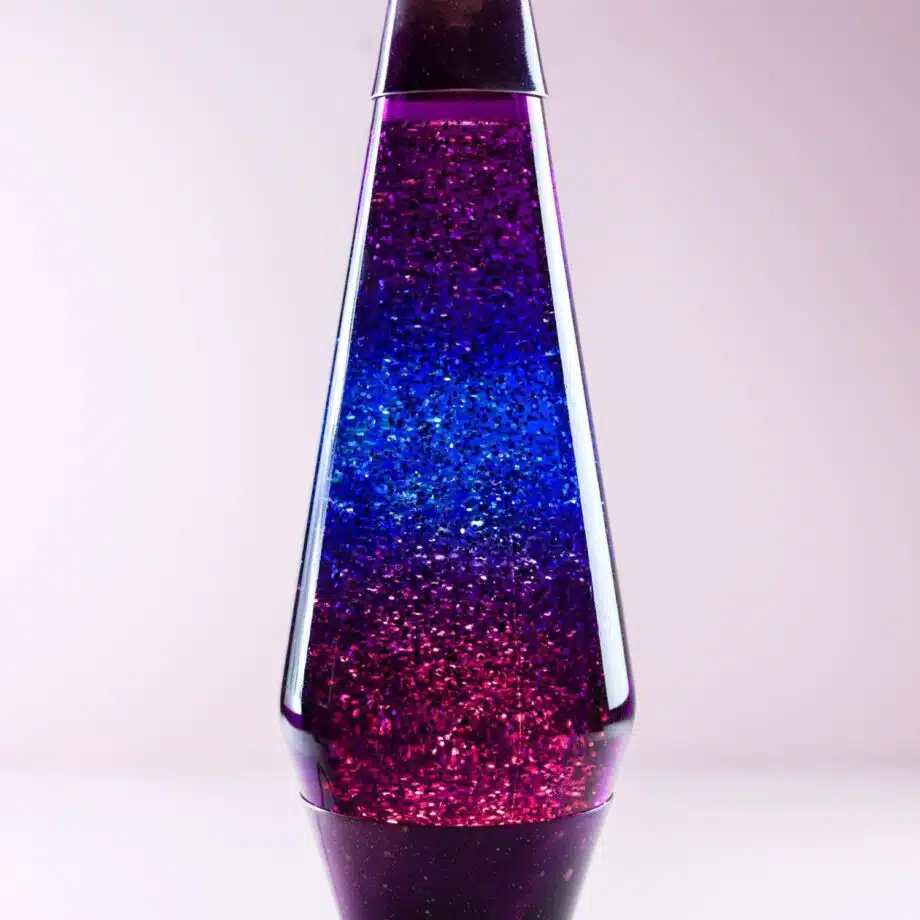 Lavalamp Galaxy Met Multicolor Lava En Glitters