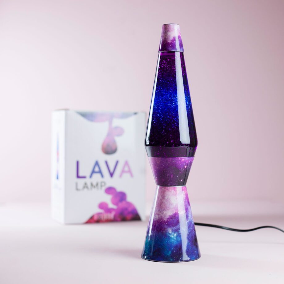 Lavalamp Galaxy Met Multicolor Lava En Glitters