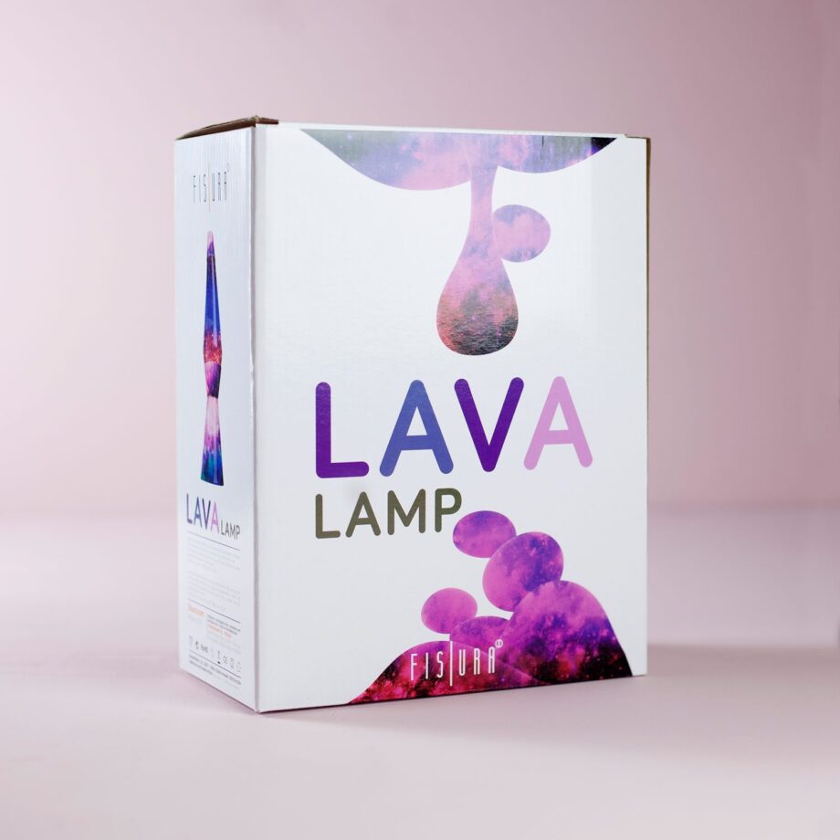 Lavalamp Galaxy Met Multicolor Lava En Glitters
