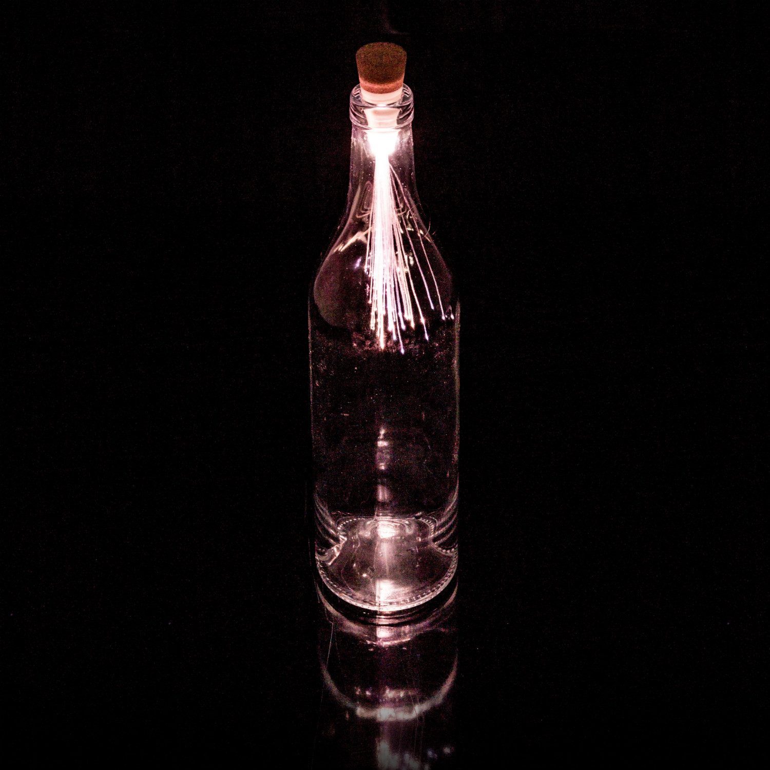 Bottlelight Met Optische Vezels