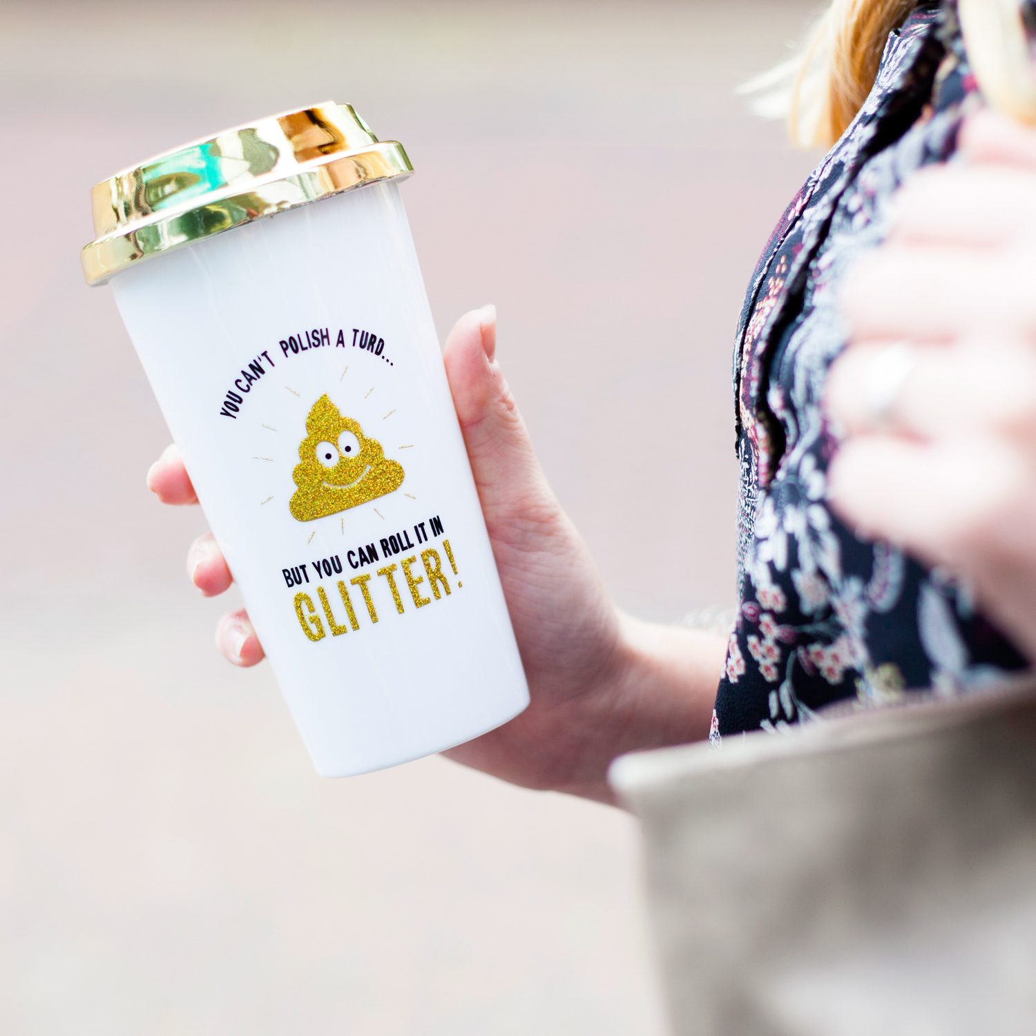 Glitterpoep Reisbeker