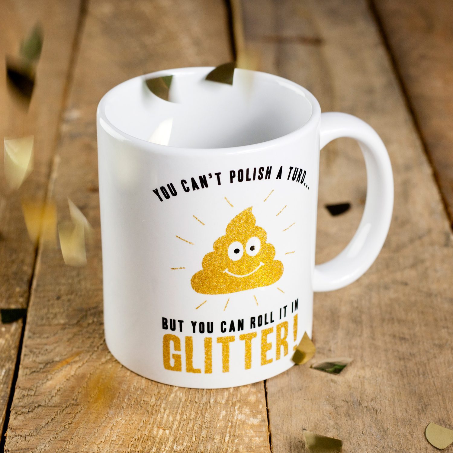 Fizz Glitterpoep mok