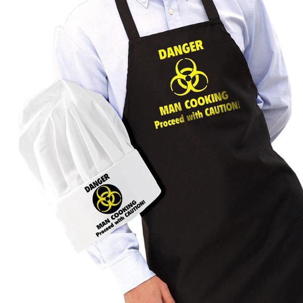 Iggi Danger: Man Cooking schort en koksmuts