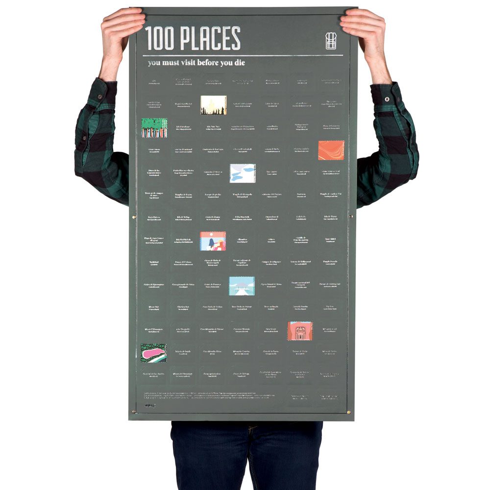 DOIY Bucketlist Poster - 100 Places To Visit