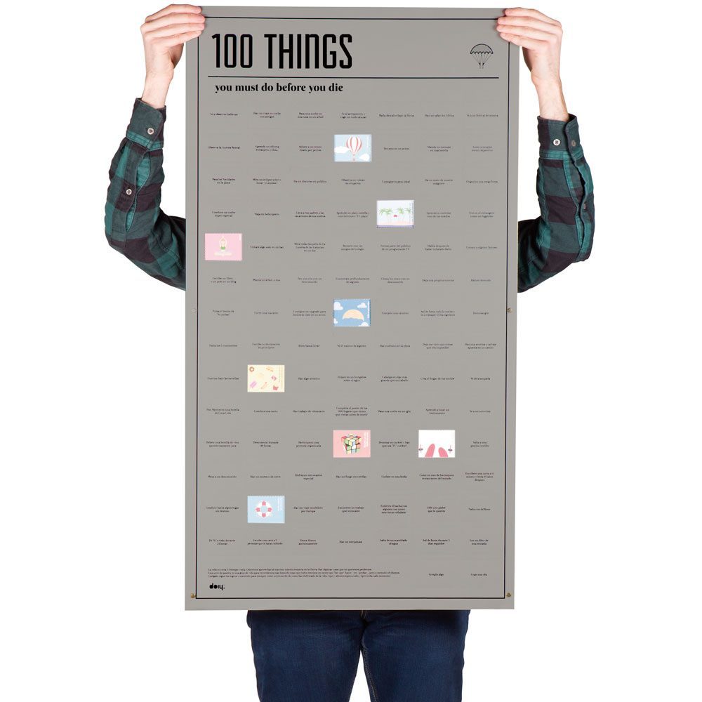 Bucketlist Poster - 100 Things To Do